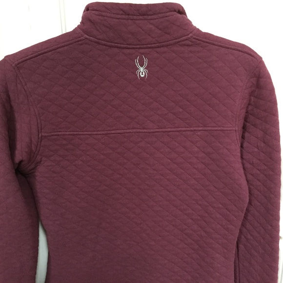 Spyder Maroon Quilted Pullover - Picture 13 of 15